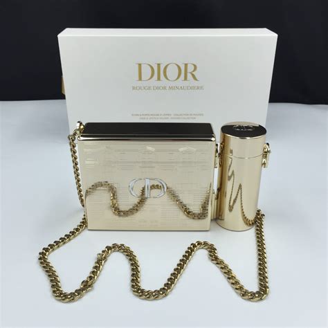 dior minaudière bag|Dior minaudiere lipstick set.